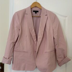 Ann Taylor Soft Pink Blazer AND ankle suit pants